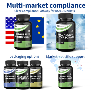Cápsulas de L-Treonato de Magnesio (Cumple con las Normas de Varios Mercados) COA/Pruebas de Terceros, Estándares USP/UE para Operadores de Marcas Globales - Product Image 5