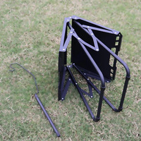 Table pliante d'extérieur portable, moderne, en acier au carbone, légère et durable - Table de camping multifonctionnelle pour activités de plein air