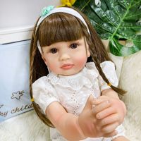 Muñeca Reborn de 60 cm, Bebé Simulado de Silicona y Vinilo, Juguete de Guangdong