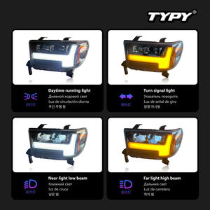 Feux de jour à LED avec lentille laser et clignotants séquentiels pour les assemblages de phares Tundra 2007-2013 - Product Image 5