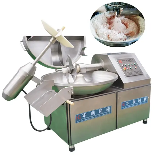 Big output bowl cutter meat bowl chopper with auto loading system