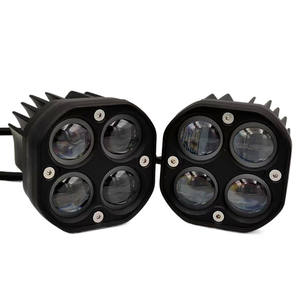 Projecteur LED 40W pour voiture, direct usine, phare trèfle à quatre feuilles, bicolore, pour moto, éclairage de modification et d'appoint - Product Image 3