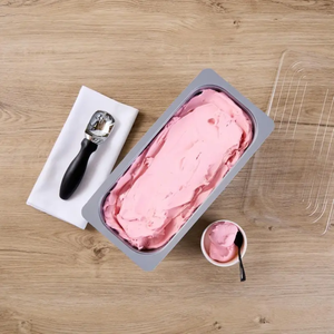 <span class=keywords><strong>Bac</strong></span> à glace noir en <span class=keywords><strong>plastique</strong></span> de 5 <span class=keywords><strong>litres</strong></span> avec couvercle, personnalisable, pour présentoirs de gelato et chariots de congélation - Product Image 2