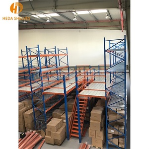 Système de plancher en mezzanine, système de rayonnage à plusieurs niveaux, plancher en mezzanine en acier, système de rayonnage en mezzanine, plateforme industrielle en mezzanine - Product Image 2