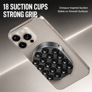 Supporto Magnetico 3 in 1 per <span class=keywords><strong>Telefono</strong></span>, Pieghevole e Rotante, <span class=keywords><strong>Mini</strong></span> Stand a Vuoto con Montaggio Magnetico Bilaterale - Product Image 2