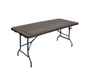 Modern 183cm 6FT HDPE <strong>Folding</strong> Picnic <strong>Table</strong> Durable PP Fold-in-Half Banquet <strong>Table</strong> Handle for Kitchen Camp Party Villa <strong>Dining</strong> - Product Image 1