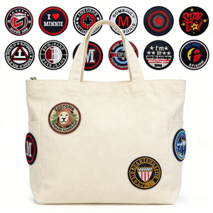 थोक डिजाइनर पैच गर्मी प्रेस लोगो बैज कपड़े के पैच पर लोहे पर कढ़ाई पैच सीडब्ल्यू - Product Image 4