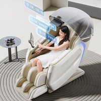 Silla de Masaje Shiatsu Profesional C65 2026, Diseño en L, Rodillos para Pies, Calefacción, Masajes 4D para la Cintura, Gravedad Cero, Plegable