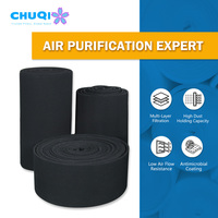 Rouleau de filtre en mousse de charbon actif MERV 8 G4 5mm-10mm pour fournaise à air conditionné, média filtrant avec élimination des odeurs pour purificateur d'air CVC et COV