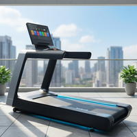 Tapis roulant commercial pour salle de sport, vente en gros, usine, revêtement électrostatique personnalisé, machine de course haut de gamme, fitness professionnel