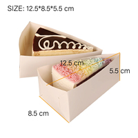 Boîtes à gâteaux en mousse triangulaires de qualité supérieure à prix d'usine à fond épais, étanches à l'humidité et écologiques, idéales pour les durians et les gâteaux