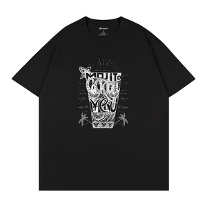 Camiseta con estampado Tropical Mojito, unisex, manga regular, 100% algodón, transpirable, informal, de verano, Q177 - Product Image 4