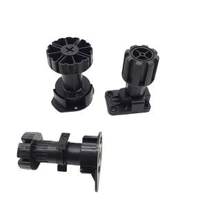 Pieds d'armoires de cuisine noirs réglables Pieds de plinthe Pieds en plastique Pieds de meubles en PP pour meubles modernes - Product Image 6