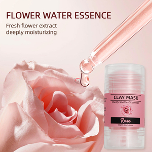 Stick <span class=keywords><strong>de</strong></span> masque à l'<span class=keywords><strong>argile</strong></span> hydratante à la <span class=keywords><strong>rose</strong></span>-Resserrement des pores apaisant éclaircissant nettoyage doux pour peaux sèches <span class=keywords><strong>et</strong></span> sensibles - Product Image 3