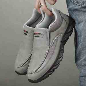Zapatos informales de cuero para hombre, mocasines transpirables, zapatillas de deporte para hombre, calzado plano de cuero cómodo para hombre, zapatillas de deporte para hombre - Product Image 2