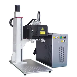 RAYCUS 100W 3D Fiber Laser Marking Machine For Large Format Embossing Deep engraving