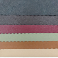 Tissu en cuir PU rétro bicolore gaufré anti-moisissure pour vestes, jupes et vêtements