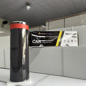 厂家制造批发热销浅色黑色灰色透明烟熏黑色30厘米 * 15m汽车灯膜灯膜大灯膜 - Product Image 1