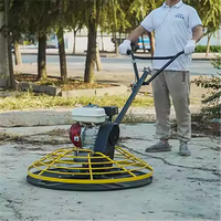 Machine de finition de sol en béton à essence CE pour la construction de routes et de voies ferrées en mortier de ciment et talocheuse électrique autoportée