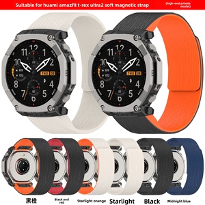 Correa de Repuesto Deportiva Magnética de Silicona para Reloj, Liberación Rápida, para Huami <span class=keywords><strong>Amazfit</strong></span> <span class=keywords><strong>T</strong></span>-<span class=keywords><strong>Rex</strong></span> Ultra2 - Product Image 1
