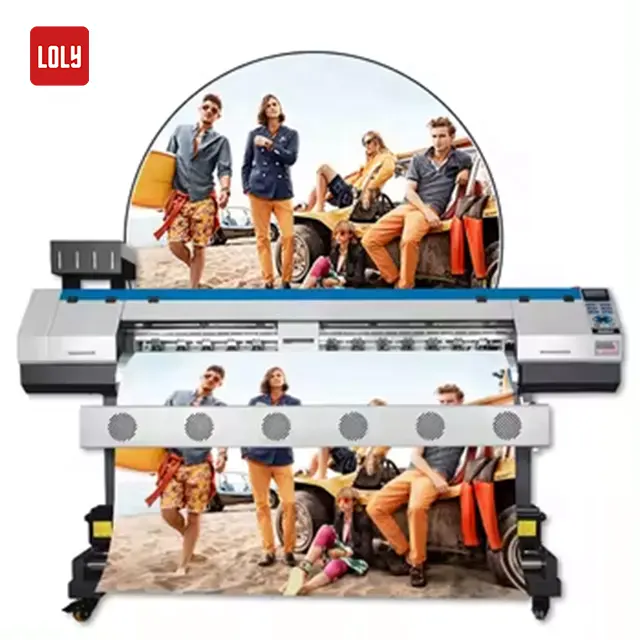 Wholesale 1.8m dual printhead I3200E1 digital Inkjet Printer indoor/outdoor roll to roll sublimation printing machine