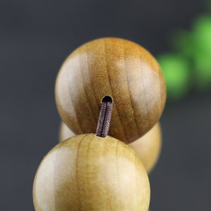 Sichuan Golden Nanmu Wood <b>Bracelet</b> 20mm 12 Beads Round Natural Fragrance Religious Ceremony Jewelry Collectible - Product Image 4