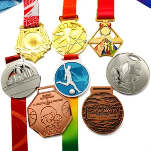 Metal Crafts Medaille Karate 3d Sport Award Afstuderen Finisher Kampioenschap Goud Sliver Koper Custom Medailles