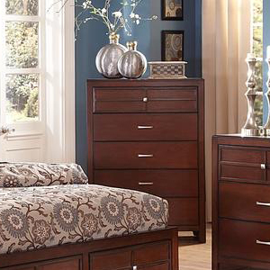 Juego de Dormitorio Tradicional Marrón - Cama con Paneles y Cajones de Almacenamiento, Cómoda y Mesita de Noche - Product Image 3