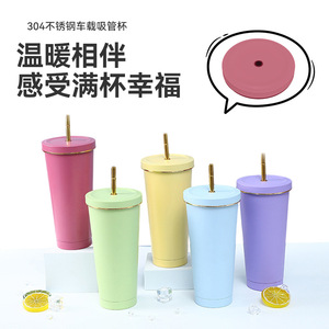 Stainless Steel Tumbler 304 <b>Large</b> Capacity Insulated Portable Coffee <b>Mug</b> For Travel Outdoor Use - Product Image 5