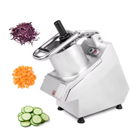 Pemotong Serbaguna Listrik untuk Sayuran, Buah, dan Kentang, Pengiris, Pencacah, Penghancur, Bahan Stainless Steel, Komersial, Katering, Restoran