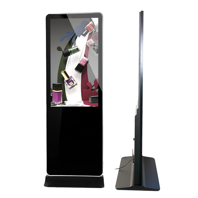 55" All in One Touch Screen Rotate Kiosk Rotating Indoor Interactive Digital Signage Floor Standing Rotation Kiosk Display