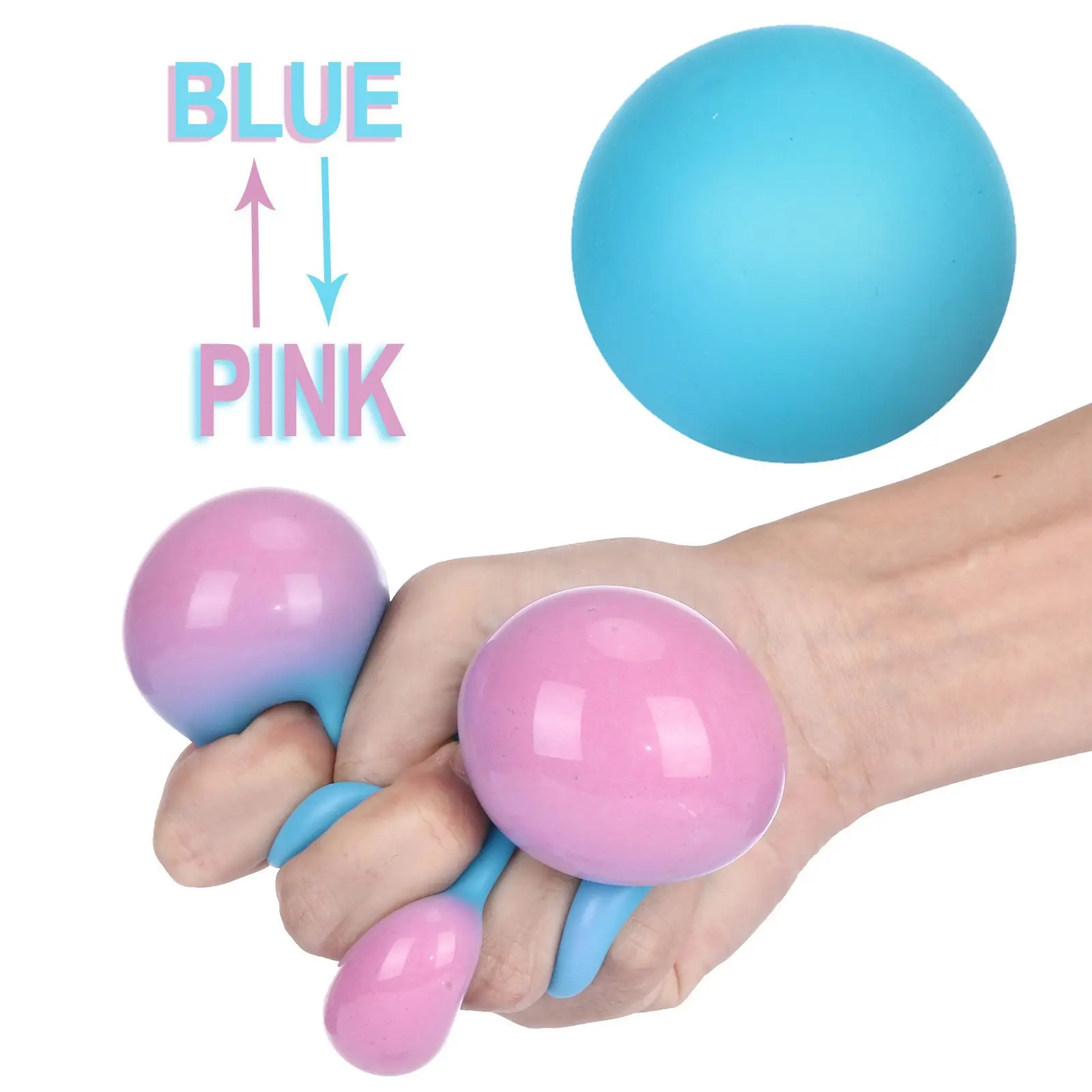 Wholesale Stretch Maltose Change Color Sugar Ball Tpr Fidget Decompression For Kids Adult Toy