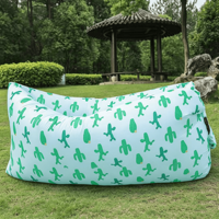 Canapé gonflable au design moderne, pliable, portable, en tissu Oxford, marque QFH, modèle HW14, pour le camping et les pique-niques