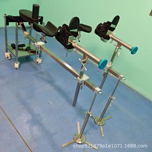 QYJ-658 Cadre de traction en acier inoxydable 23, manuel, mobile, monté au sol, pour la correction de la colonne vertébrale - Product Image 2