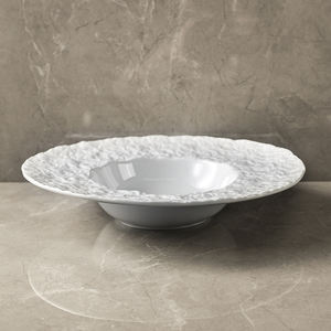 مورد مطاعم طعام راقية غسالة صحون آمنة أطباق طعام سيراميك مبتكرة موضة رخامية فاخرة معكرونة طبق حساء 10 بوصة - Product Image 5