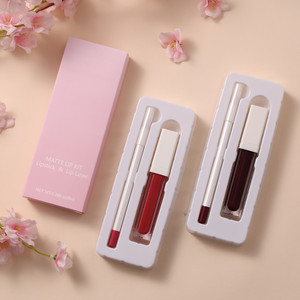 Kit Lipstik Mewah Berkualitas Tinggi 21 Warna Label Pribadi Kit Lipstik Cair Matte <span class=keywords><strong>Set</strong></span> Pensil <span class=keywords><strong>Lip</strong></span> Liner Tahan Lama Kit Kosmetik - Product Image 5