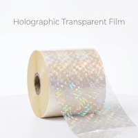 Emballage Premium, échantillon gratuit, film de laminage holographique personnalisable en couleurs, 12-25 microns, pour emballage personnalisé