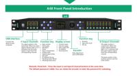 Procesador de Audio Profesional DSP A48 Nuoxun de 48Khz, 4 Entradas y 8 Salidas