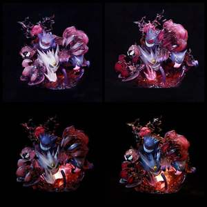 Ver brillant de la famille Gengar Evolution de Pokémon lumineux de haute qualité. GK Fantasy House Shadow Ball Statue à collectionner Ensemble de figurines - Product Image 3