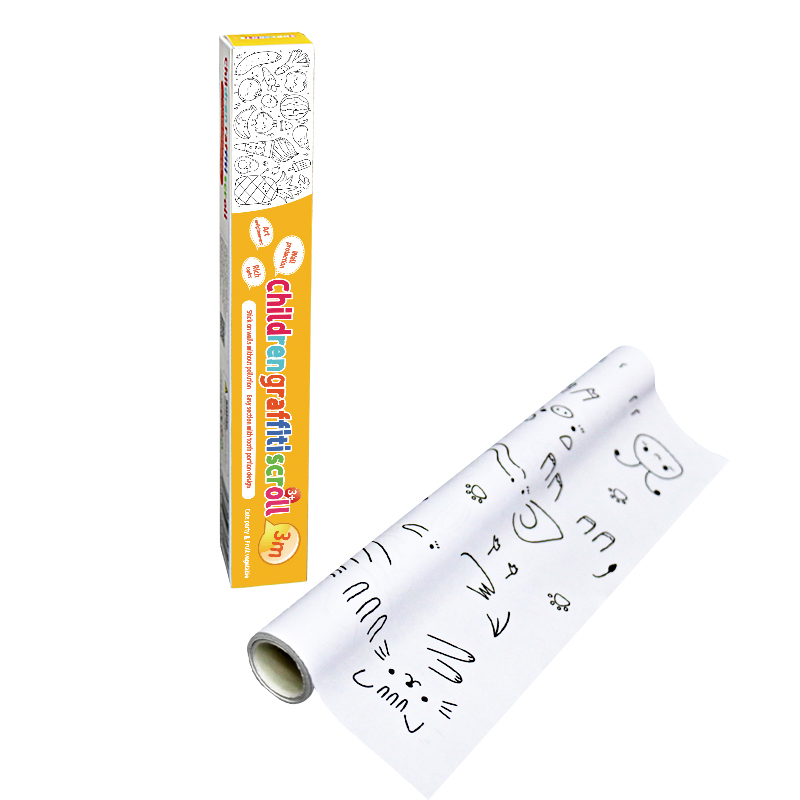 3 м 100 g водными красками бумага для рисования, принцесса животными рулон липкой арт-раскраска бумага для масляный Разбавитель