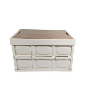 Boîte de rangement pliante en plastique PP anti-poussière Rectangle Injection Articles divers ménagers avec couvercle pliable Conception pliable fonctionnelle - Product Image 6