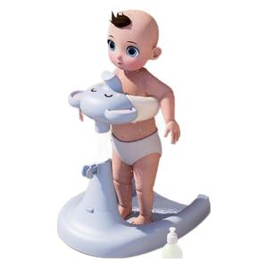Baby Standing Bath Stand Abs Material 0-12 Months Toilet Use Multifunctional Design - Product Image 2