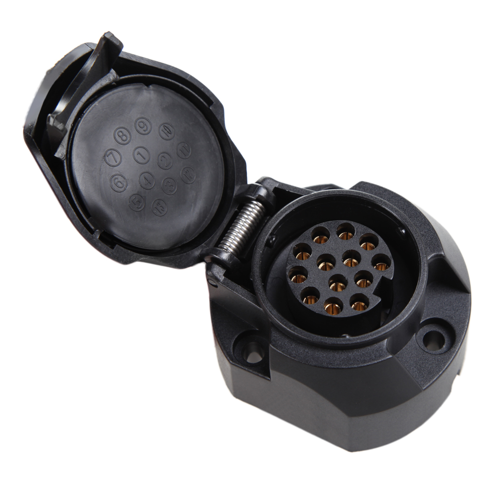 13 контактов 12 В с противотуманной фарой, пластиковая розетка, аксессуары для дома и кемпинга, домов на колесах, фургонов, прицепов