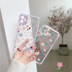 Luxury花Mixed Mobile Phone Cases Accessories TPU Phone Case CoverためiPhone 11、For iPhone 11pro最大ケースカバー