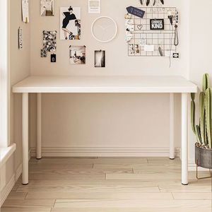 <span class=keywords><strong>Bureau</strong></span> d'ordinateur simple, petit, carré, pour maquillage, repas, travail, appartement locatif, loft, une personne, blanc, fabriqué en Chine - Product Image 4