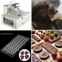 Commerciële elektrische chocolade temperer, 110V/220V, met wielen, chocolademenger en smelter