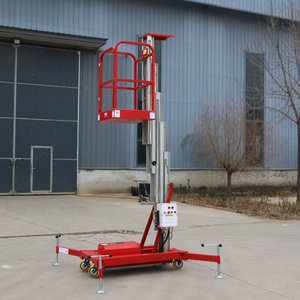 Hydraulic Lifting <strong>Platform</strong> <strong>Portable</strong> Hydraulic One Single Man Aluminum Aerial <strong>Work</strong> <strong>Platform</strong> Ladder Vertical Mast Lift - Product Image 5