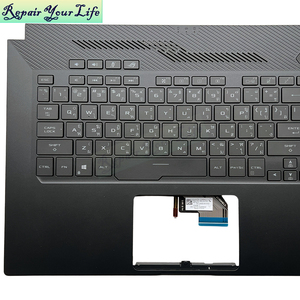 TI <span class=keywords><strong>ไทย</strong></span>แบ็คไลท์แป้นพิมพ์แล็ปท็อปสำหรับเอซุส เซเฟอรัส M15 GU502DU 90NR0213-R31TA0 <span class=keywords><strong>แป้น</strong></span><span class=keywords><strong>พิมพ</strong></span>์สีดำที่พักฝ่ามือใหม่ของแท้ - Product Image 2
