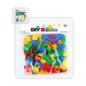 <span class=keywords><strong>Fun</strong></span> 148pcs Plastic Animal Threading Board Bausteine 1:32 Kleines Modell Pädagogisches Bau spielzeug für das frühe Lern alter - Product Image 1