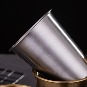 Tazze in Acciaio Inox Riutilizzabili con Logo Personalizzato, Direttamente dalla Fabbrica, per <span class=keywords><strong>Caffè</strong></span>, Birra e Feste - Product Image 4